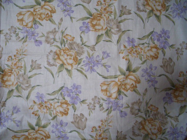 58幅110cm×150cm※※花柄※綿?※しわ加工※材料用※手芸※洋裁※インテリア※小物作りに※雑貨拍卖