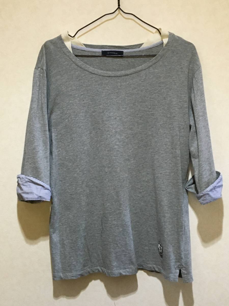 レイジブルー RAGE BLUE ★ 7分袖 ロングシャツ ロンT グレー L拍卖