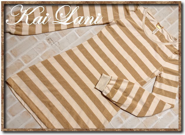 美品!!☆Kai Lani カイラニ ボーダーカットチュニックワンピース☆拍卖