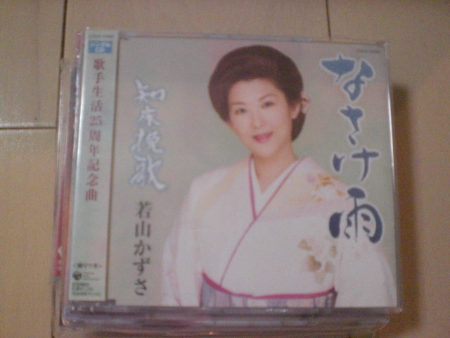即決 演歌12cm中古CDシングル 若山かずさ/なさけ雨/知床挽歌 1163拍卖