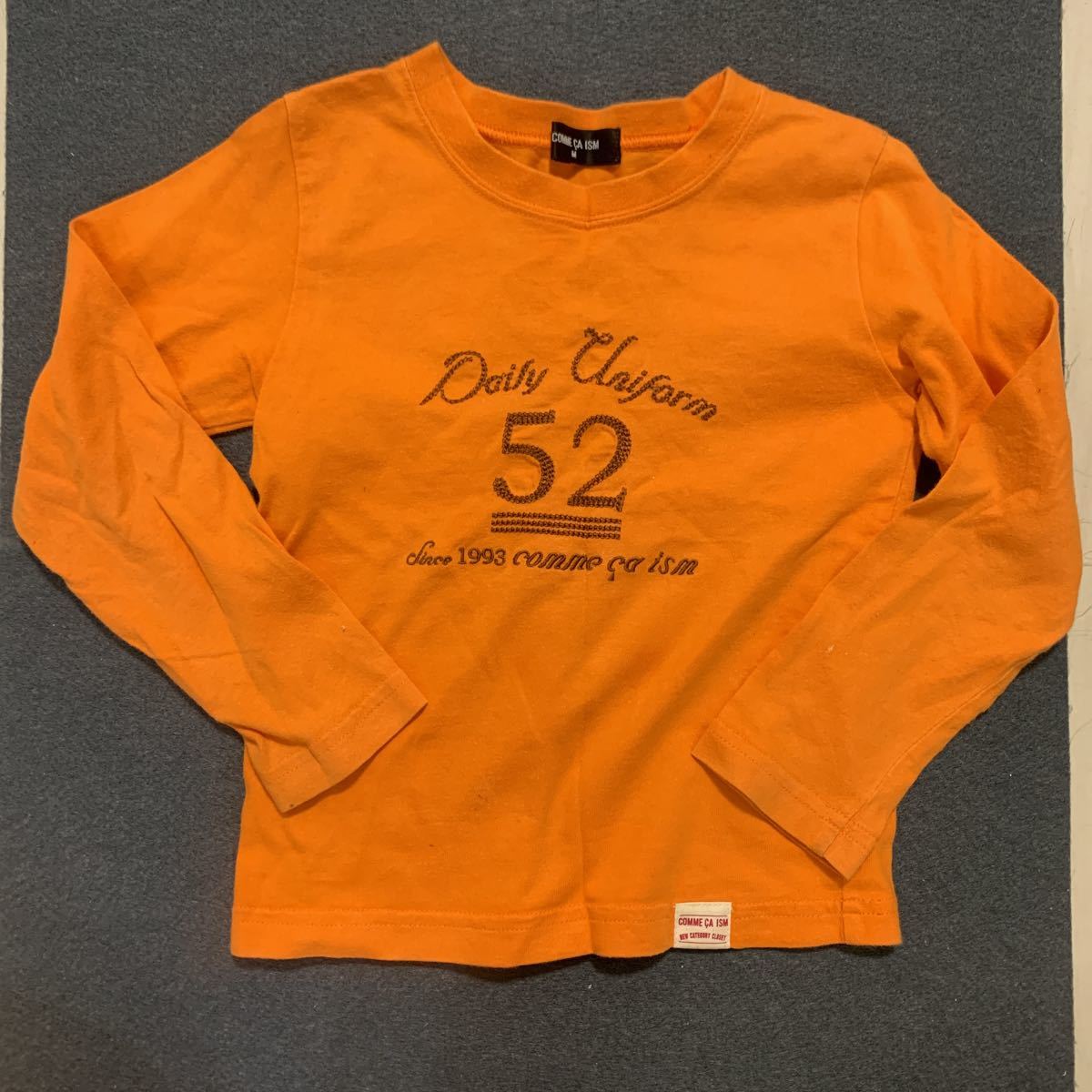 ◯ 古着 COMME CA ISM コムサイズム オレンジ 110cm M ロンT 長そでTシャツ 長袖Tシャツ Tシャツ (TORA) 女の子 子供 KIDS拍卖