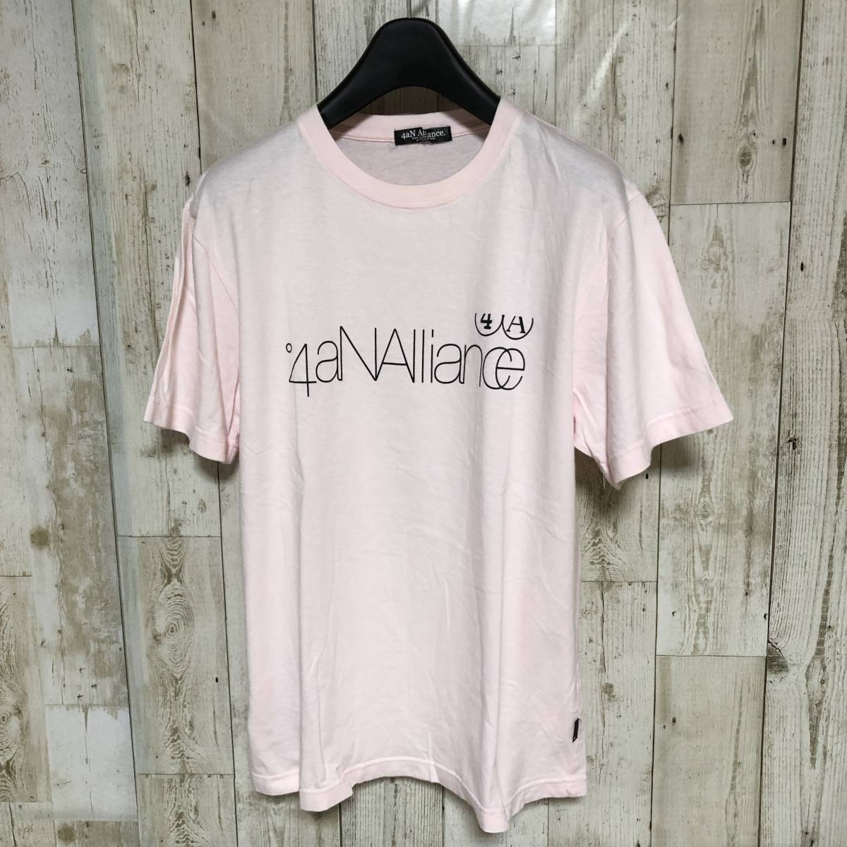 日本製 4aN Alliance Tシャツ ピンク 管理B191拍卖