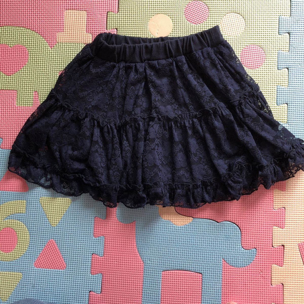 【新品即決!】マザウェイズ とっても可愛いカバーパンツ付きフリルスカート 120cm フリル拍卖