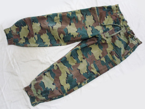 【ベルギー軍/迷彩パンツ】ジグソーカモ 1958 ヴィンテージ オーバーパンツ 50’s 50年代 古着拍卖