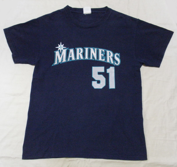 M【90’s/マリナーズ・ICHIRO Tシャツ】イチロー 51 ヴィンテージ アメリカ製 USA MLB 90年代 メジャーリーグ 古着拍卖