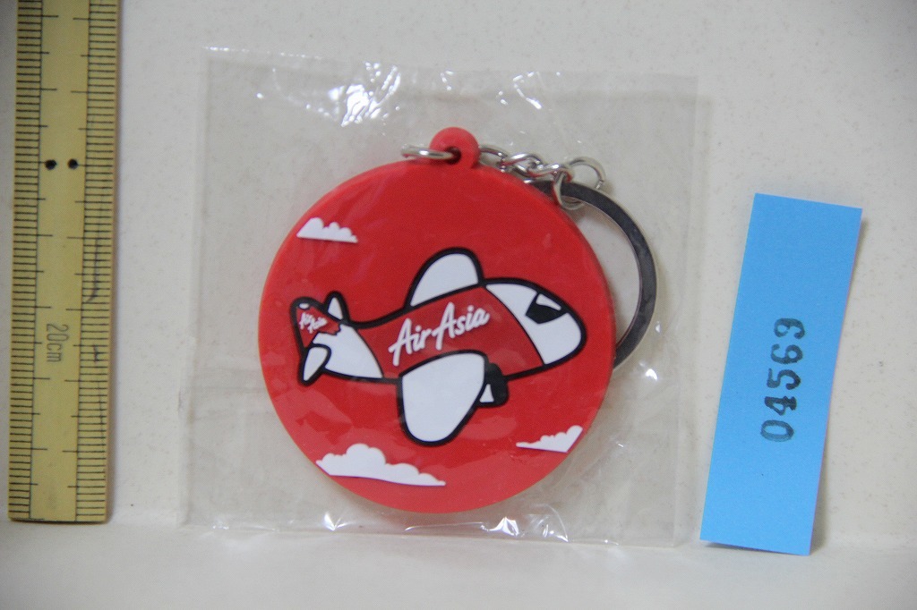 エアアジア キーホルダー 検索 AirAsia 飛行機 旅客機 航空会社 ロゴ お土産 グッズ拍卖