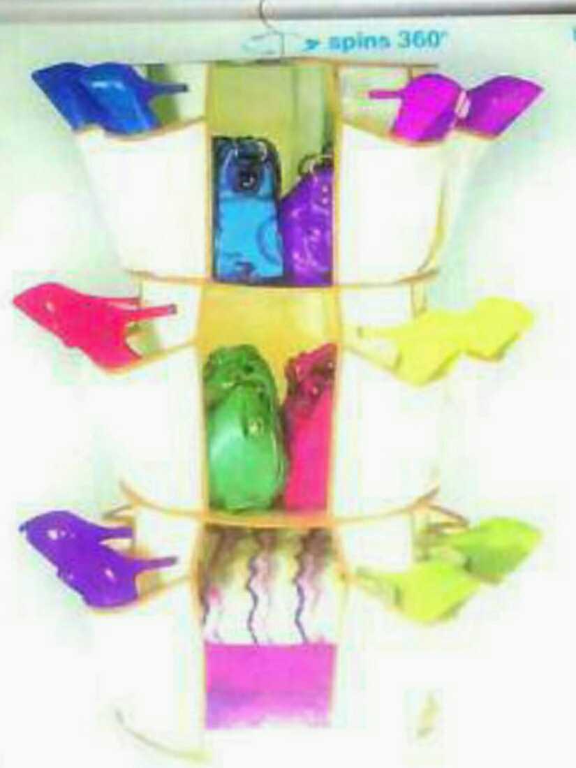 新品 回転 多収納 吊り下げ ラック 収納 折り畳み 棚 箱 ボックス ハンガー インテリア 靴 バッグ box ケース 衣類 クローゼット 押し入れ拍卖