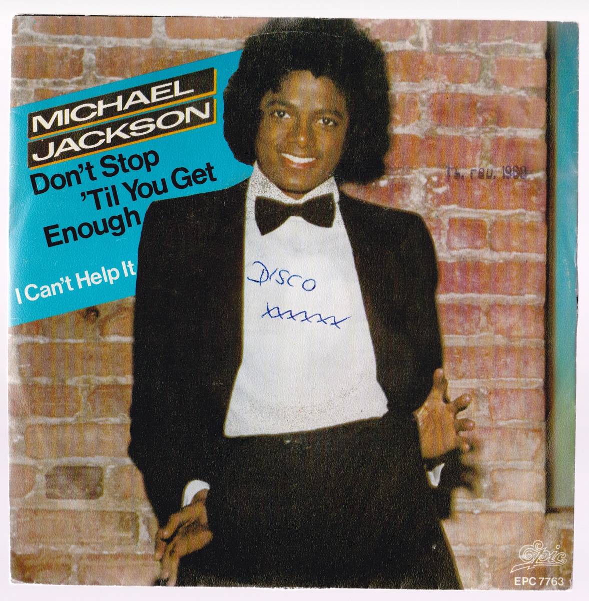 ダンクラ7inch・45★MICHAEL JACKSON / Don’t stop til you get enough / I can’t help it★picture sleeve オランダ盤・Epic★拍卖