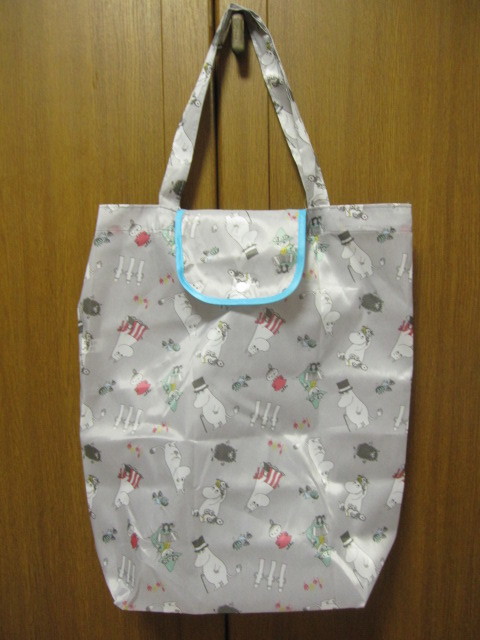 *送料無料*新品*ムーミン*エコバッグ*折りたたみ収納*MOOMIN*グレー*拍卖