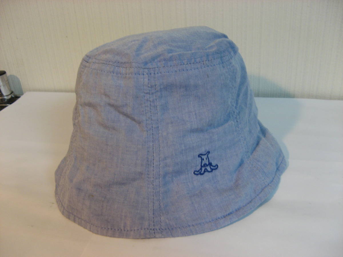 帽子 ハット 48CM  水色 犬 同梱手渡し可 拍卖