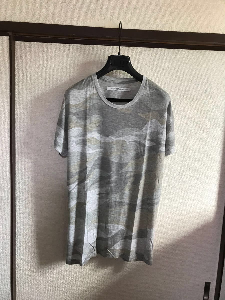 【美品】【送料最安360円】 JOHN LAWRENCE SULLIVAN ジョンローレンスサリバン 迷彩Tシャツ カモフラ カットソー 即決早い者勝ち拍卖
