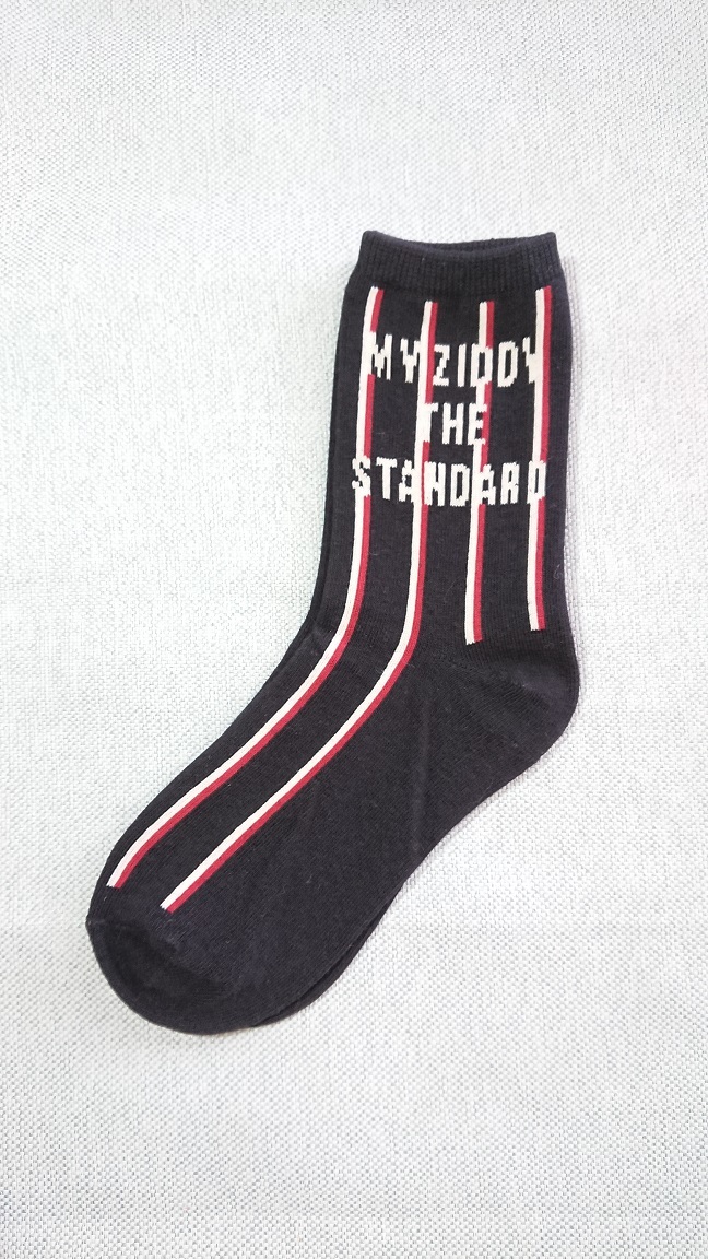 ZIDDY(ジディ) クルーソックス レジメンタルストライプ ネイビー 19~21cm拍卖