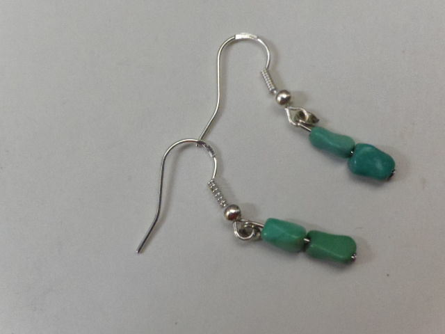 ターコイズ トルコ石 ピアス 925 拍卖