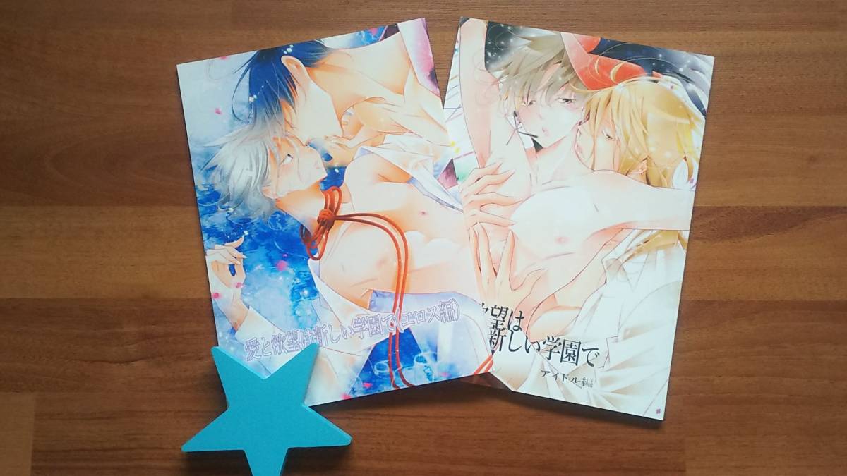 葉那★梅沢はな★僕の心臓★「愛と欲望は学園で」同人誌リニューアル版★愛と欲望は新しい学園で★エロス編★アイドル編★2冊セット拍卖