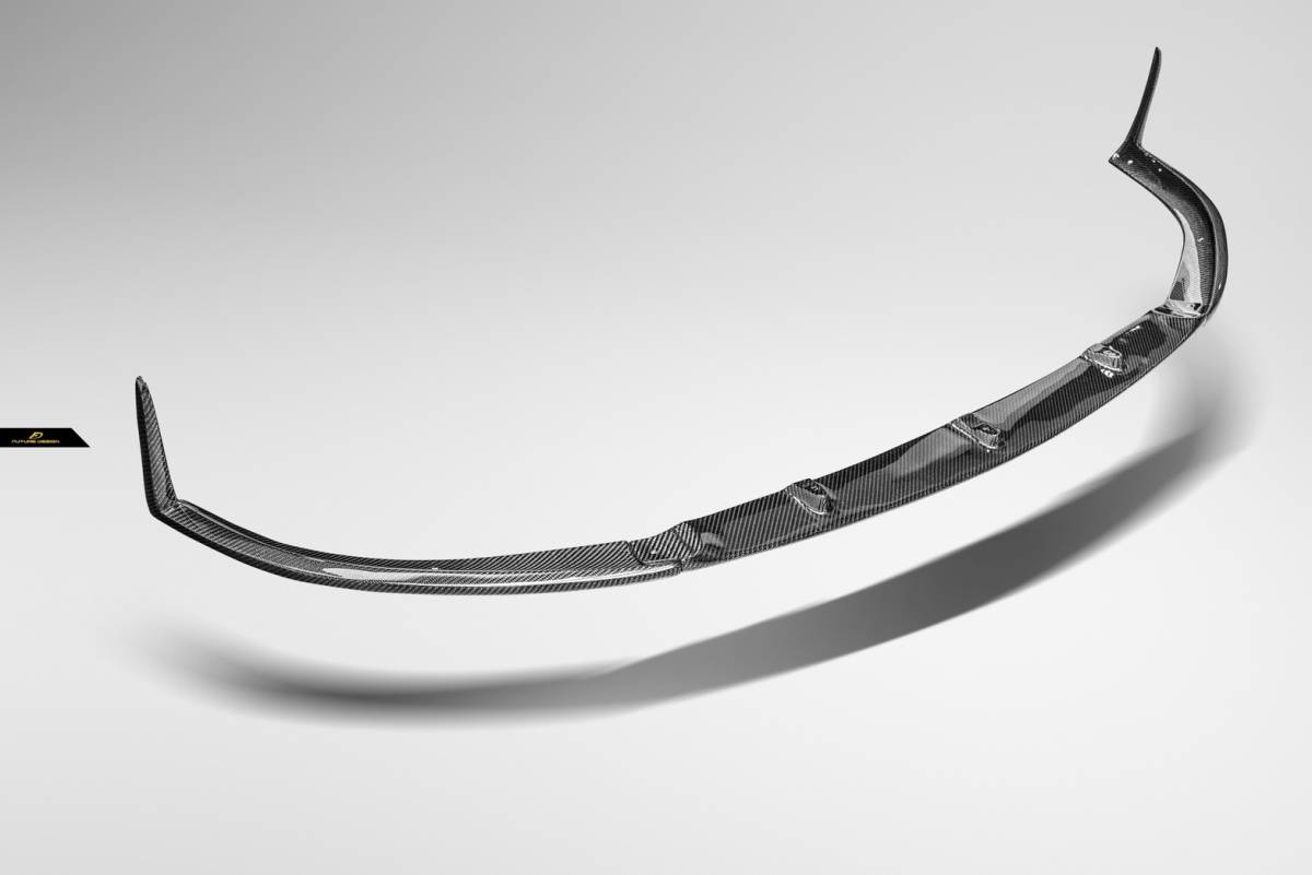 【FUTURE DESIGN】BENZ メルセデス・ベンツ C-Class C205 クーペ C63専用 ED1 アンダー リップスポイラー 本物Drycarbon ドライカーボン拍卖