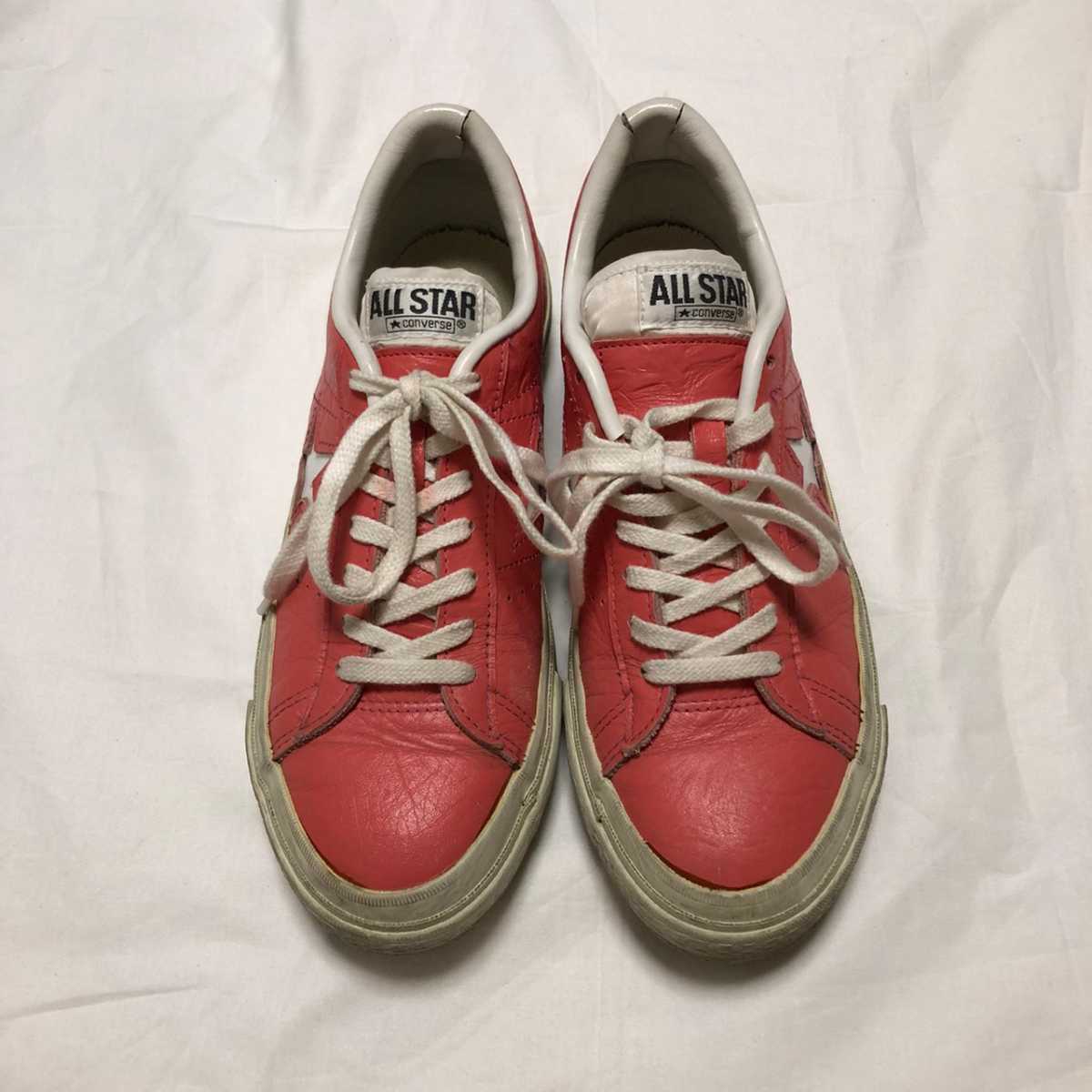 希少 日本製 CONVERSE コンバース レザー ワンスター ピンク 拍卖