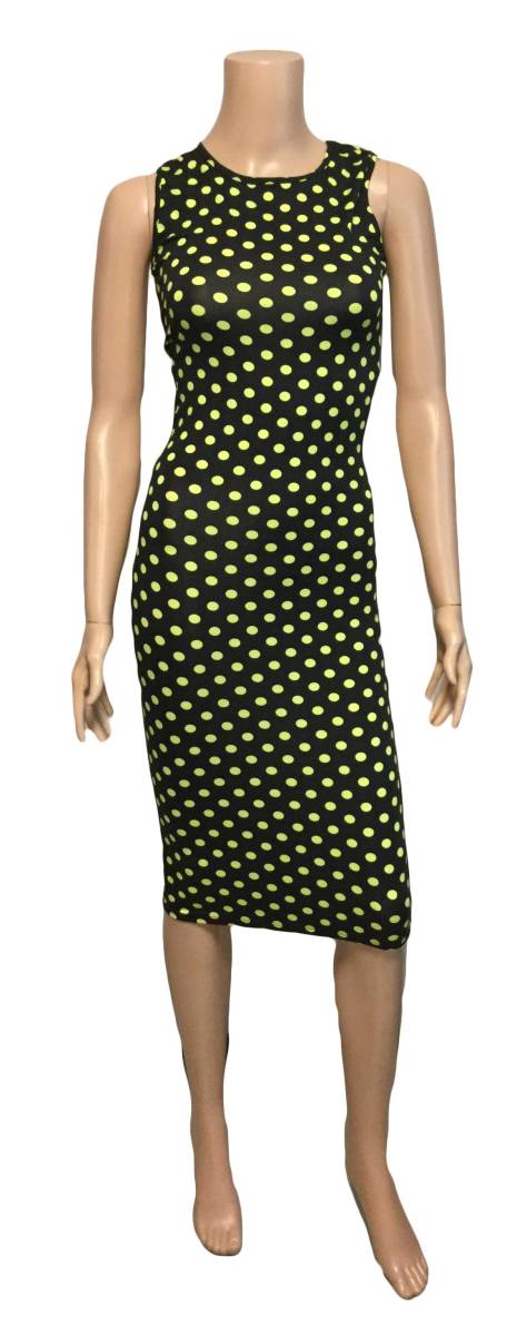 【 ジャマイカ直輸入 】 【 ワンピース 】 膝丈スカート タイトワンピース ドット ジャマイカ雑貨 レゲエ雑貨 ヒップホップ拍卖