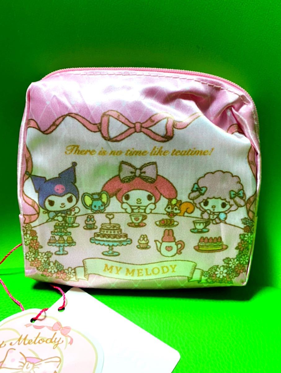 新品 サンリオ ポーチ付きエコバック マイメロ クロミ ピアノ拍卖