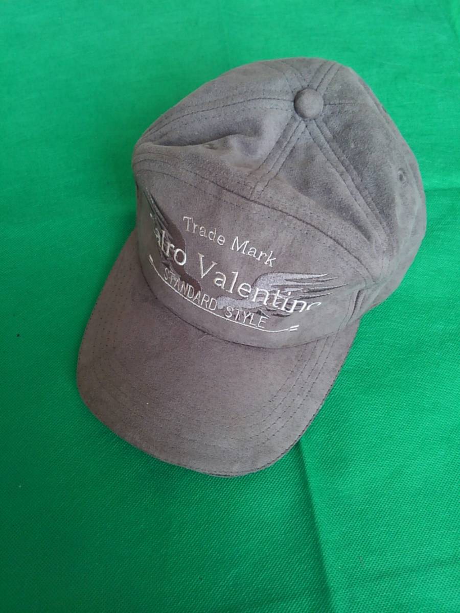 ★★CALRO VALENTINO カルロバレンチノ スエード風 キャップ (グレー)F28拍卖