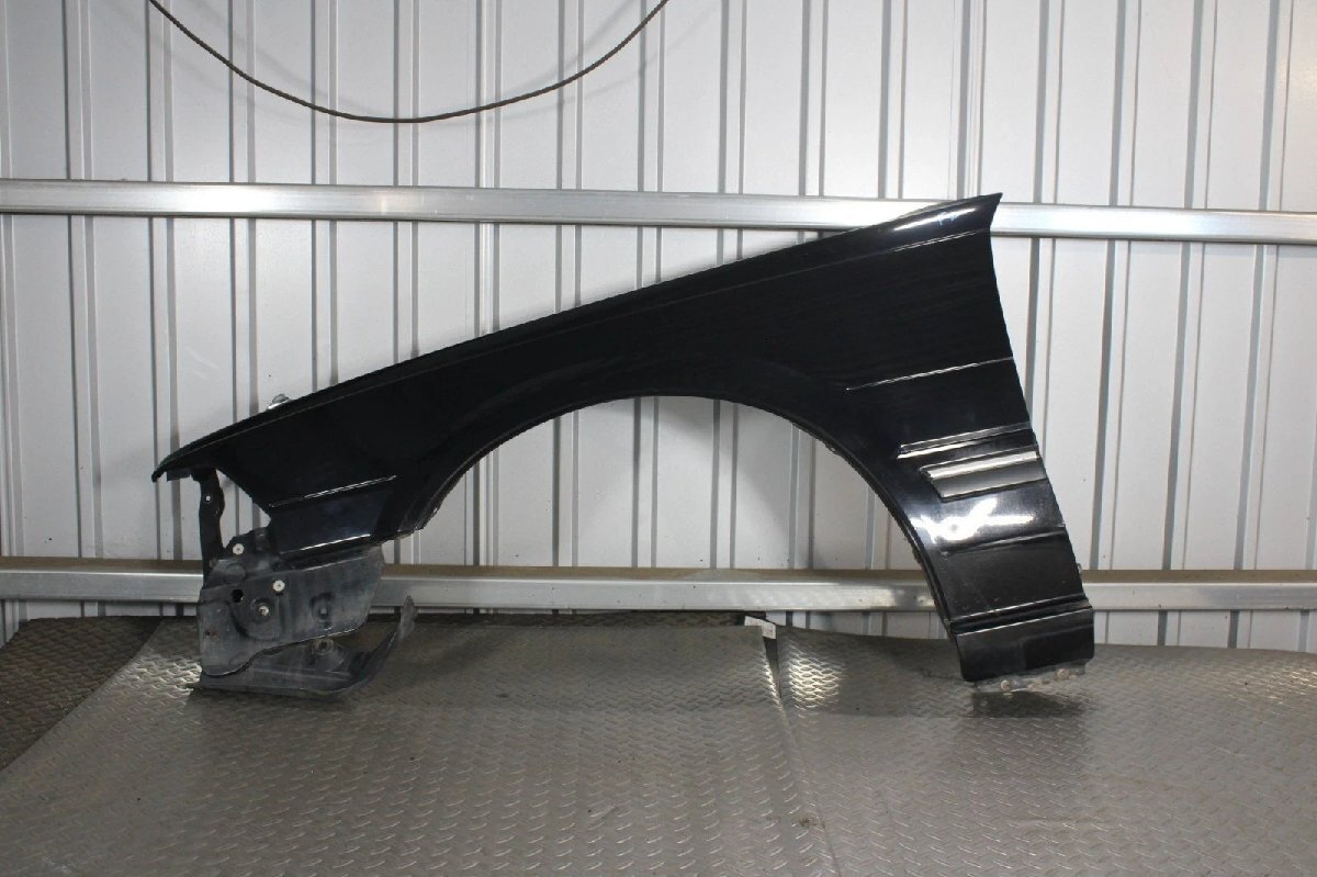 希少! 良品! 日産 Y31 グロリア 純正 左前 左フロント フェンダー 黒 ブラック拍卖