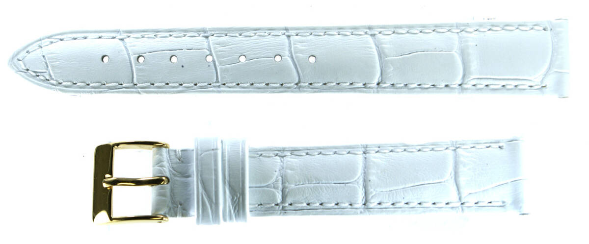 コンドル社製牛革バンド 16mm 白拍卖