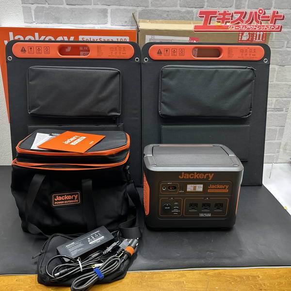極美品 Jackery ポータブルパワー 1000 ポータブル電源 パネル 2枚セット 戸塚店拍卖
