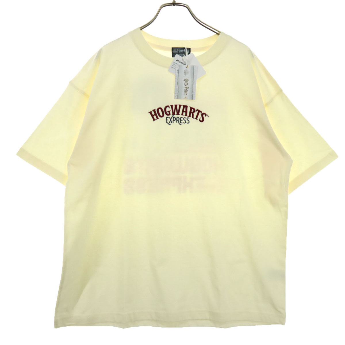 未使用 Harry Potter ハリーポッター バックプリント 半袖 Tシャツ F イエロー メンズ拍卖