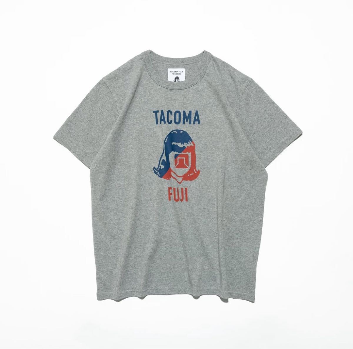 (レア)TACOMA FUJI RECORDS バイカラー プリント Tシャツ グレー XL拍卖