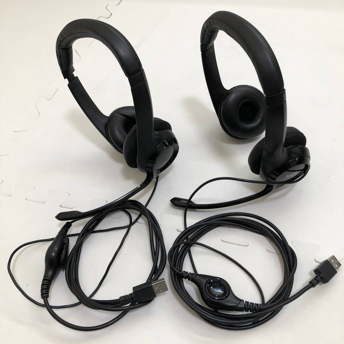 MA-004 ロジクール ヘッドセット USB 接続 ノイズキャンセリング マイク付き 中古品 2台 宅急便コンパクト拍卖