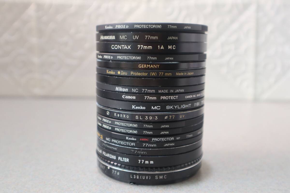 G8726 L 18個セット Kenko ケンコー PRO1D PROTECTOR(W) / CONTAX 1A MC/ NIKON/ CANON/... 77mm レンズフィルター 拍卖