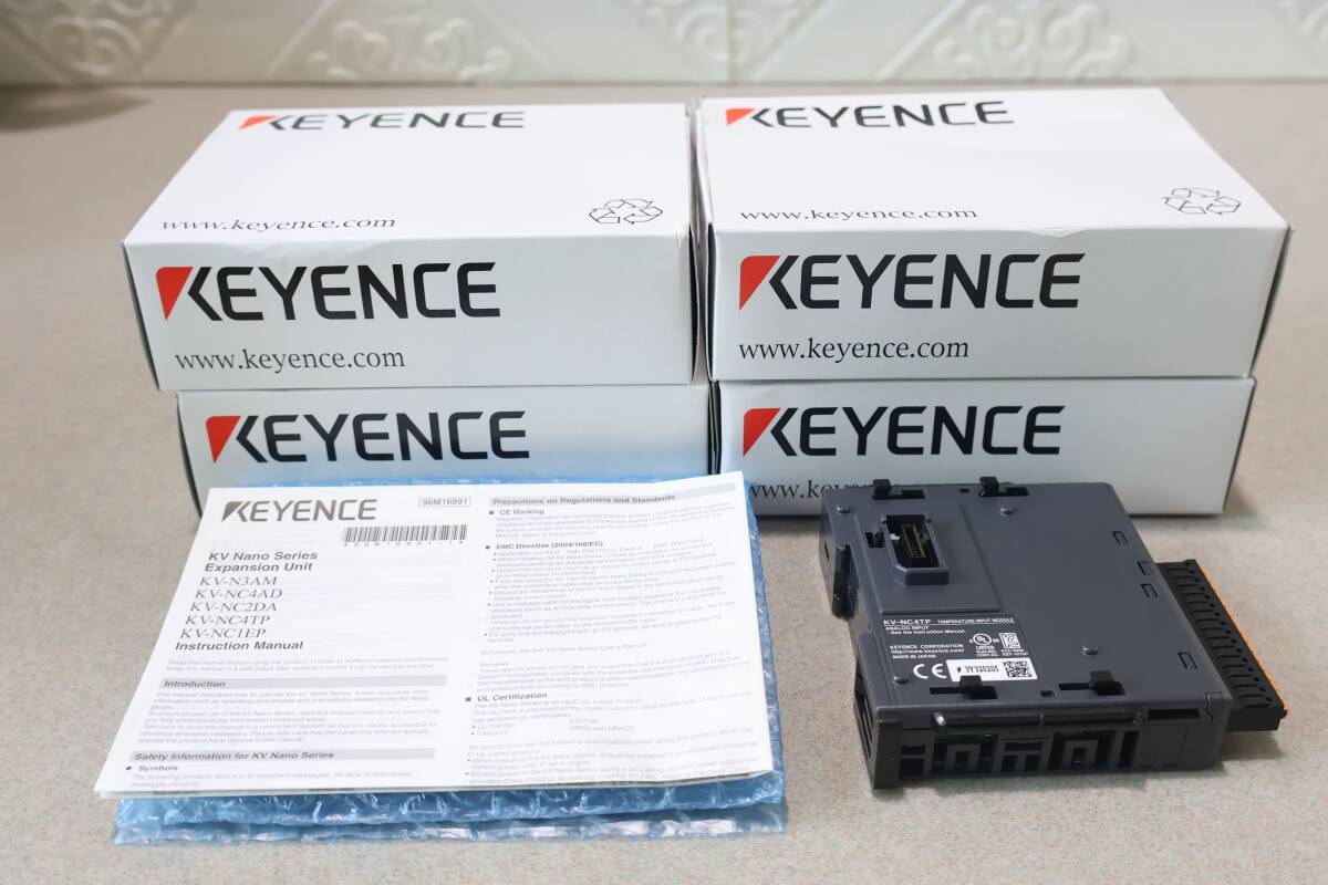 G9371 (2) P【新品・未使用】4個セット KEYENCE KV-NC4TP 温度入力モジュール KVシリーズ用 日本製 箱付き拍卖