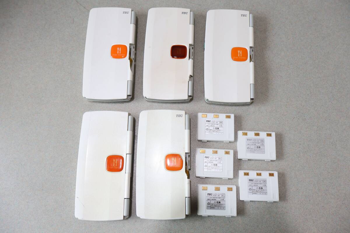 D1466 P 5個セット 東芝テック ハンディターミナル HTL-100-2D-02 バッテリーパック HTLBT-100 (3.7V/1200mAh 4.4Wh) / 日本製 中古品拍卖