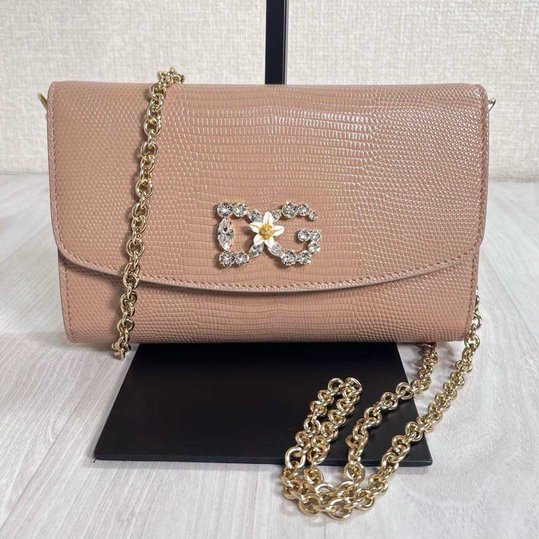 【未使用級】ドルチェ&ガッバーナ マイクロ ショルダーバッグ 近年モデル ロゴ拍卖