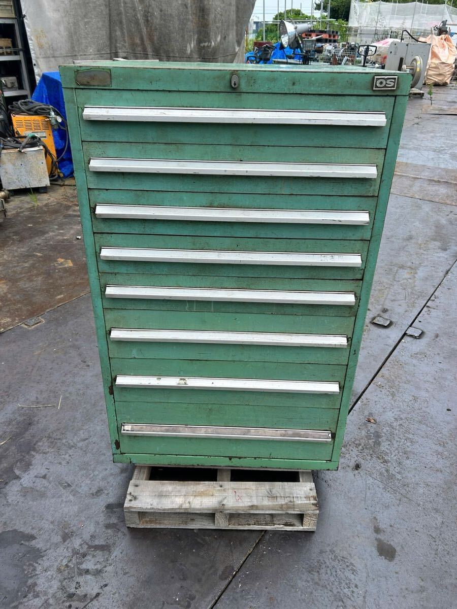 No1 ツールキャビネット 工具入れ 工具箱 収納 鍵故障 スライドロック無し拍卖