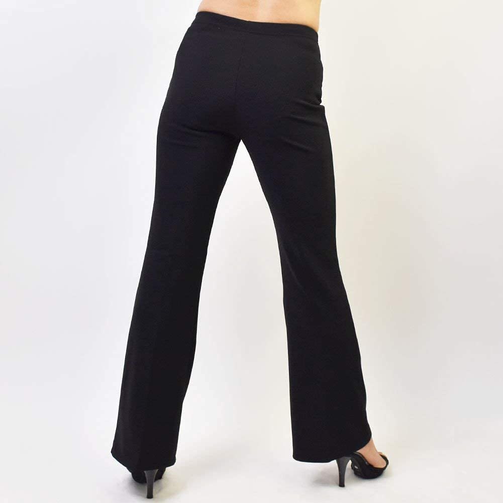 新品●●ブーツカット ストレッチパンツ スラックス●ブラック 黒 L ●締め付けずに サイズ”Lすっきり 足長効果 拍卖