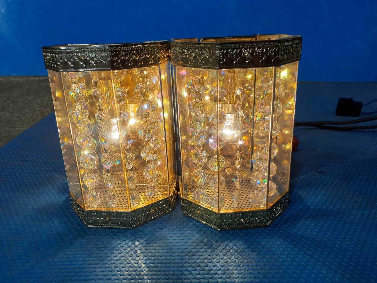 シャンデリア 柱灯 壁掛け レトロ 当時物 デコトラ 観光バス エスライト R7-8-1拍卖