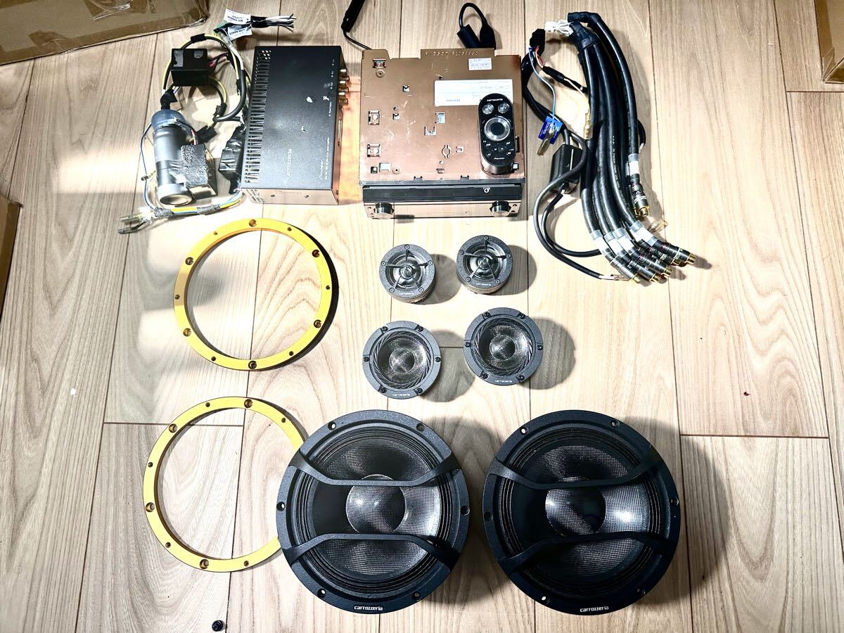 カロッツェリア 最高級品!ハイエンドオーディオフルセット!フロントマルチ!特注超高級M&Mデザインケーブル、バッフル付き!異次元音質拍卖