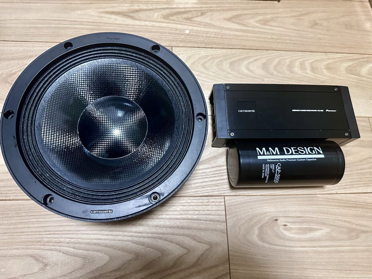 カロッツェリア TS-W1000RS 最高級品!ハイエンドウーハーアンプセット!M&Mデザインキャパシタ!CAP-5000 PRS-D700!異次元の音質!拍卖