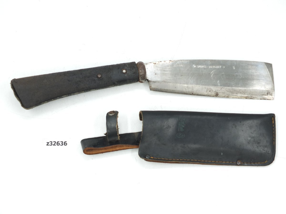 【z32636】EVERNEW エバニュー SPORTS HATCHET 鉈 腰鉈 和包丁 キャンプ アウトドア 格安スタート拍卖