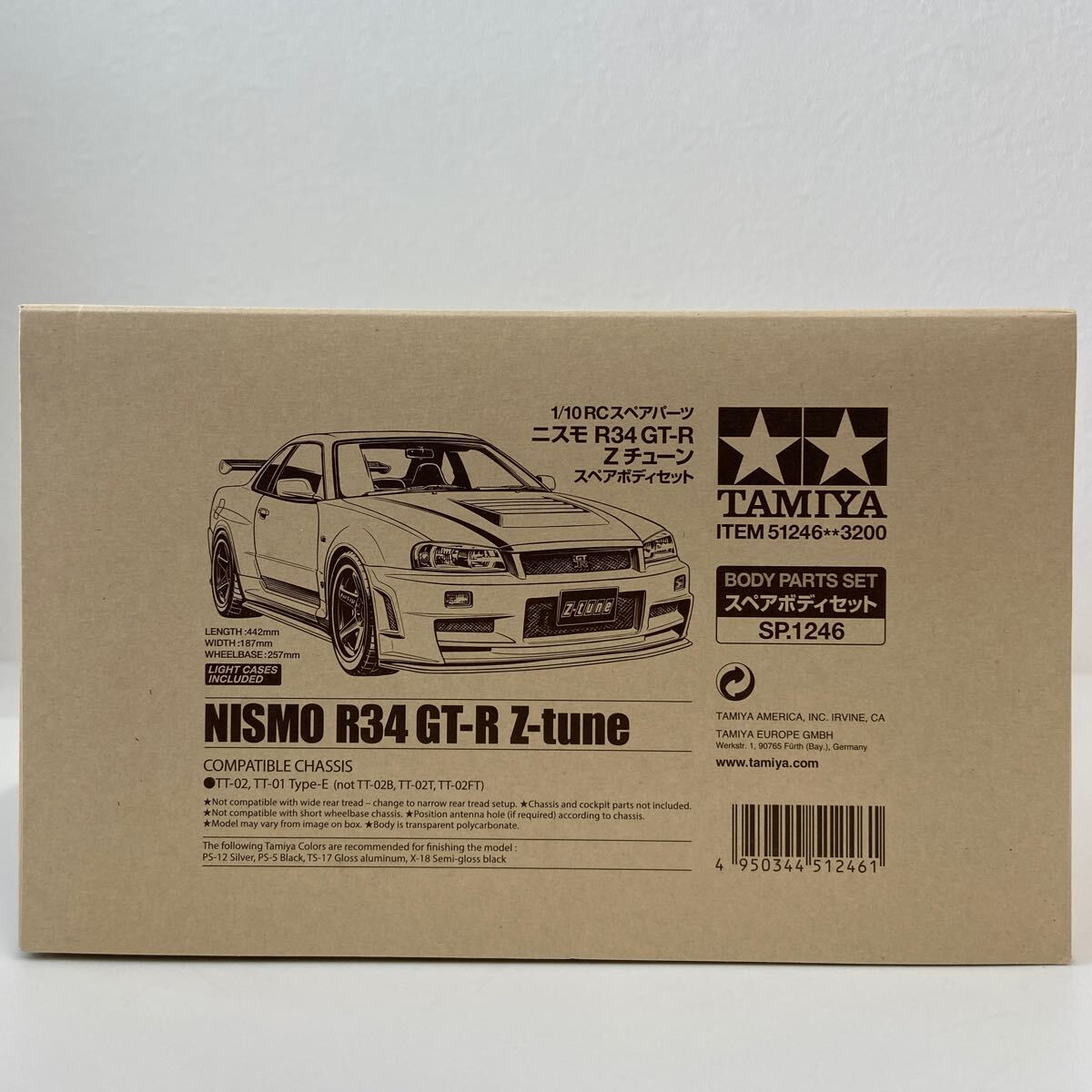 未組立 TAMIYA 1/10 NISSAN SKYLINE NISMO R34 GT-R Z-tune タミヤ RC スペアボディセット ニスモ 日産スカイライン BNR34 ラジコン拍卖