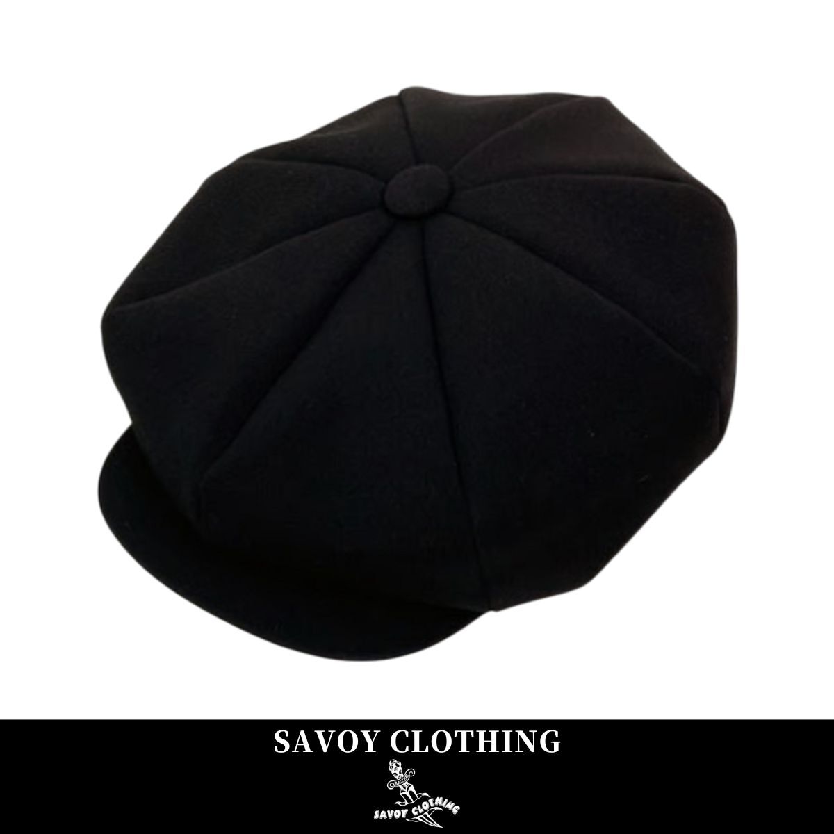 T/W ブラック ビッグ キャスケット【SVY-HT145】 SAVOY CLOTHING ロカビリーファッション拍卖
