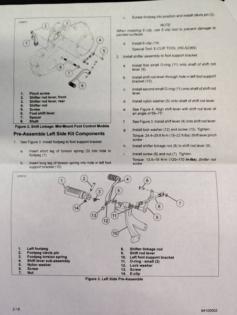 ハーレーダビッドソン未使用品【純正】品番50700060 スタンダード・フォワードコントロール・キット グロスブラック拍卖