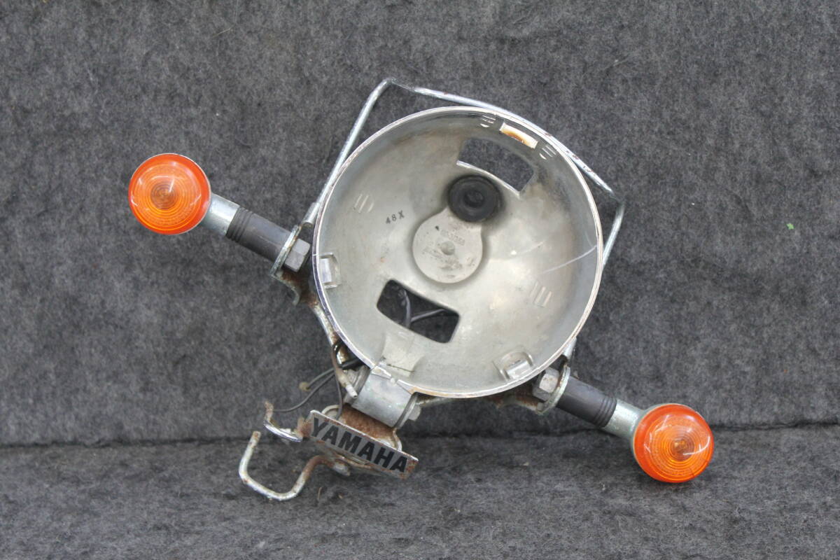 ヤマハ ビラーゴ250 純正ノーマルヘッドライトステー&ウィンカーSET 検アメリカンスティードラッグスターVLSイントルーダーバルカンマグナ拍卖