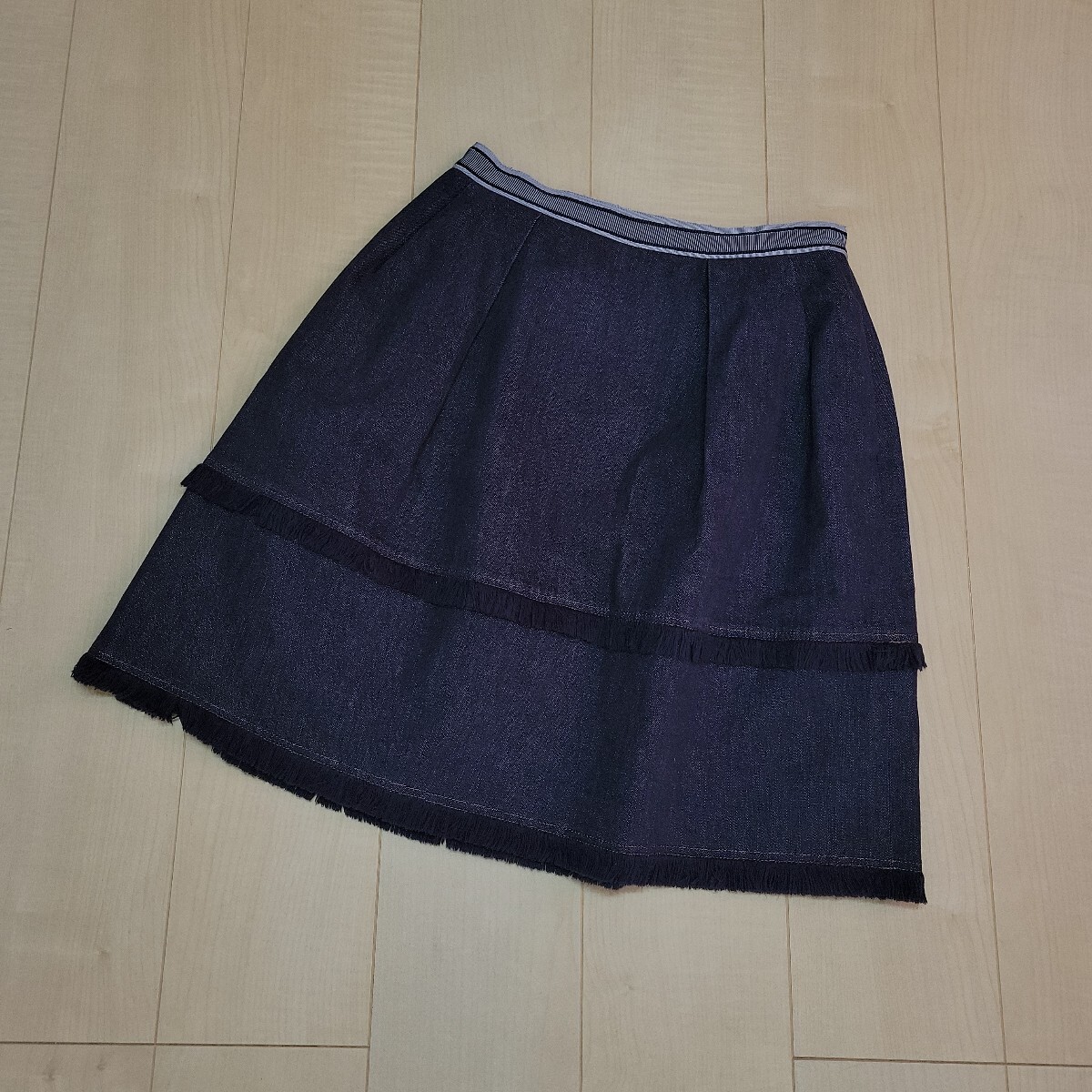 ★FOXEY デニムスカート 40915 “Fringe Bell” フォクシー拍卖