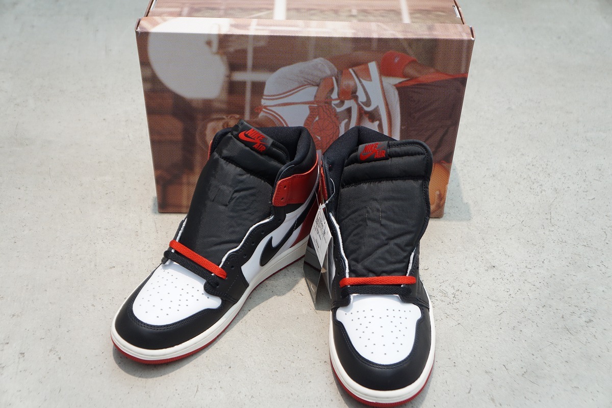新品 正規 NIKE AIR JORDAN 1 RETRO HIGH OG Black Toe Reimagined エア ジョーダン 1 レトロ ハイ つま黒 DZ5485-106 US9.5 本物 531P▲拍卖