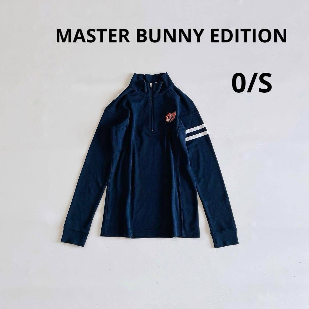 マスターバニーエディション 長袖モックネックシャツ レディース 0/S ネイビー MASTER BUNNY EDITION拍卖
