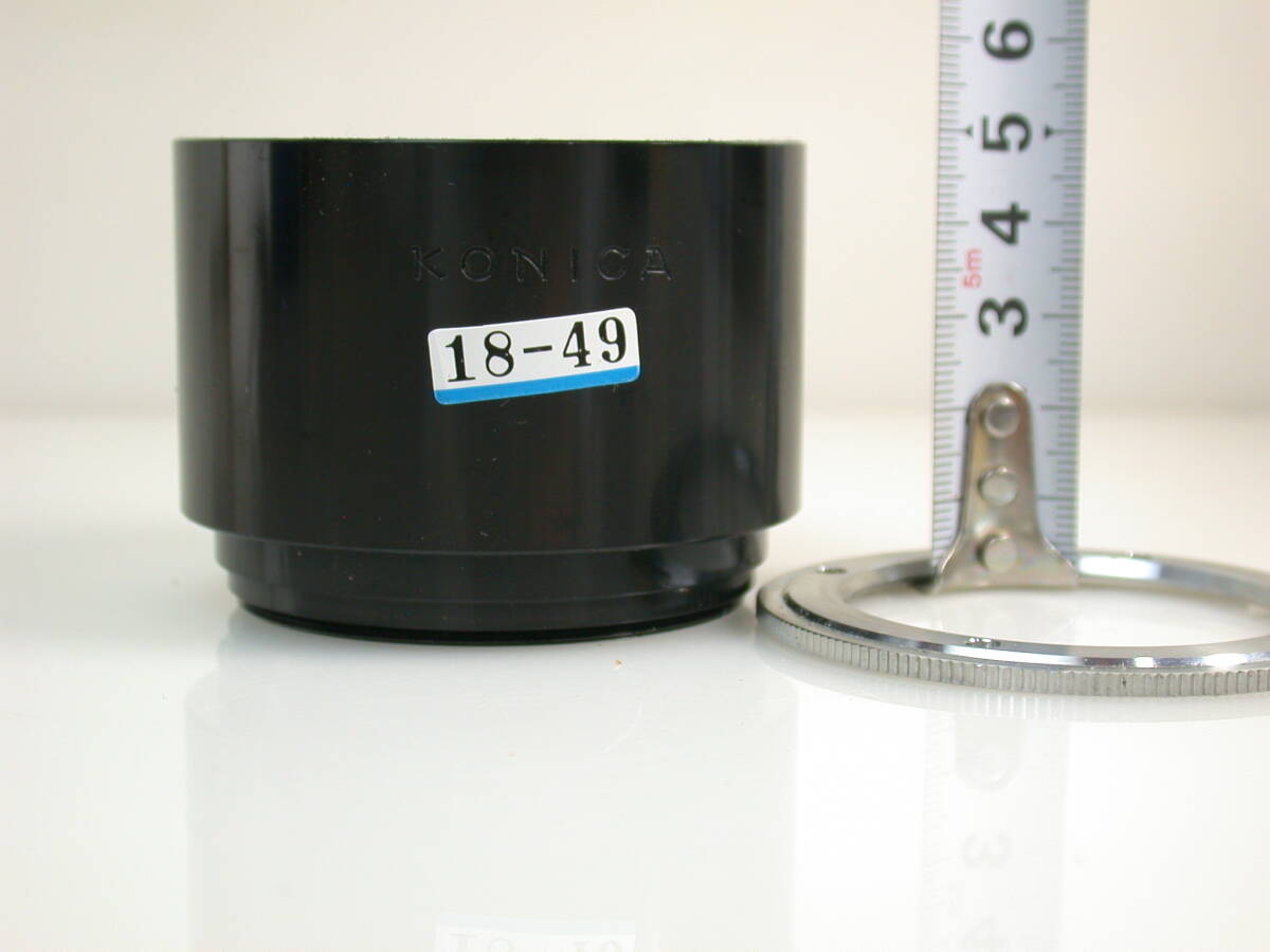 18-49 コニカ 135mm 望遠用メタルフード フィルター径55mm 内部植毛処理拍卖