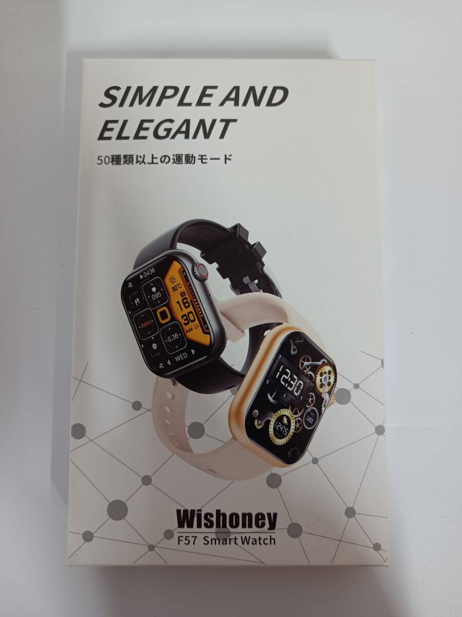 △B445-834 SIMPLE AND ELEGANT Wishoney F57 Smart Watch スマートウォッチ 【取扱説明書欠品】拍卖
