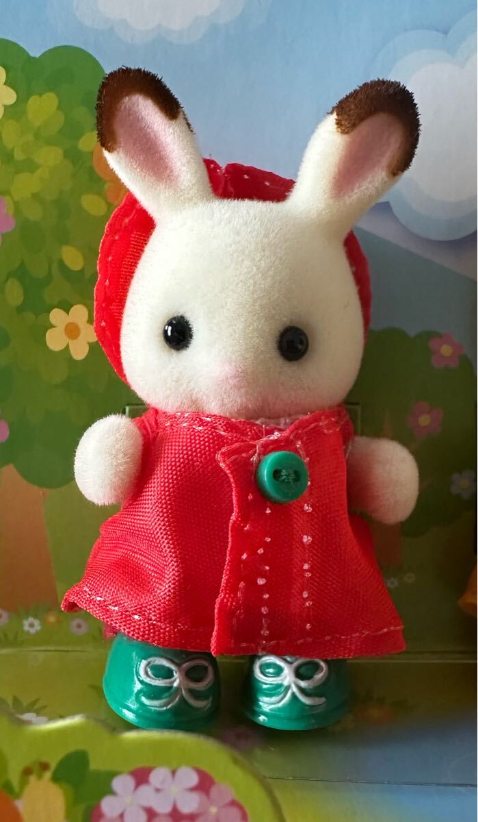 シルバニアファミリー 赤ちゃんうきうきレインコート ショコラウサギの赤ちゃん 拍卖