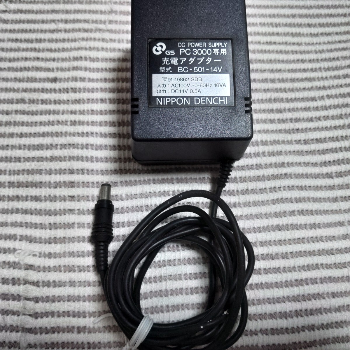 日本電池 BB-501-14V GS PC3000専用充電アダプター 中古 ゆうパック60サイズ 拍卖